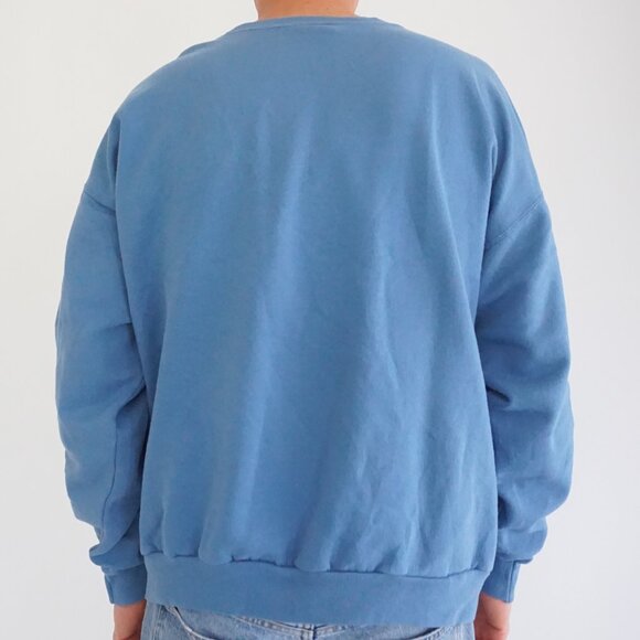 Vintage Hanes Sweater Sky Blue Embroidered Savannah Georgia Nautical XL - Picture 2 of 12